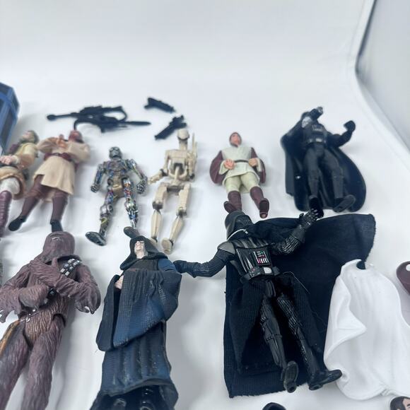 Vintage Star Wars Figurines Lot 90s Kenner Hasbro Collectible Toys Action Figure - Picture 13 of 16